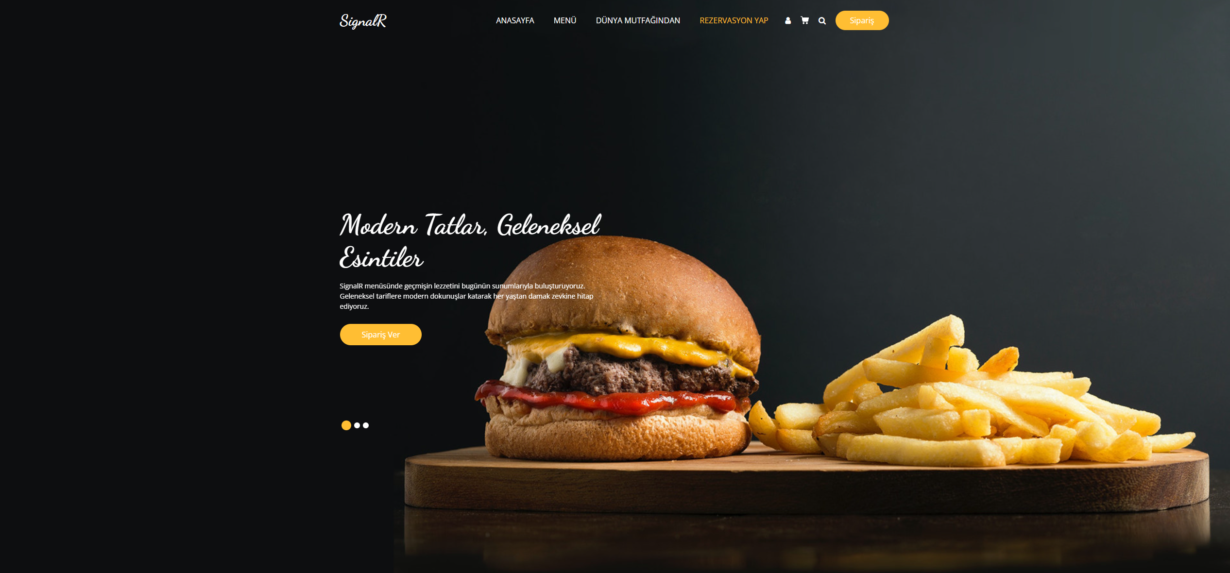 SignalRRestaurant proje görseli
