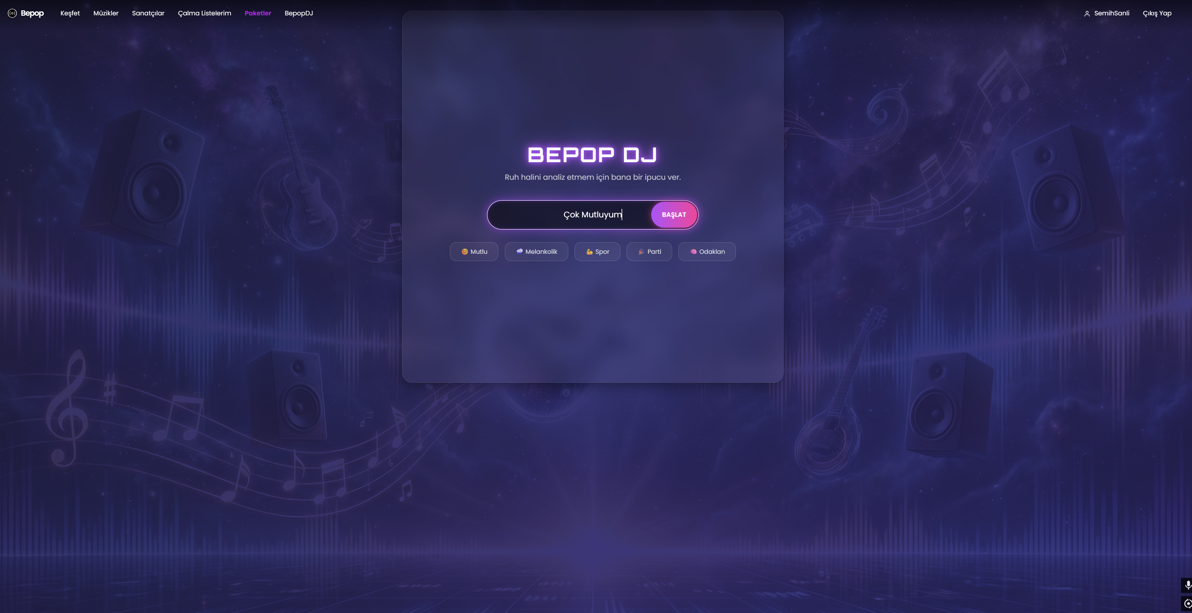 BepopJWTMusicApp proje görseli